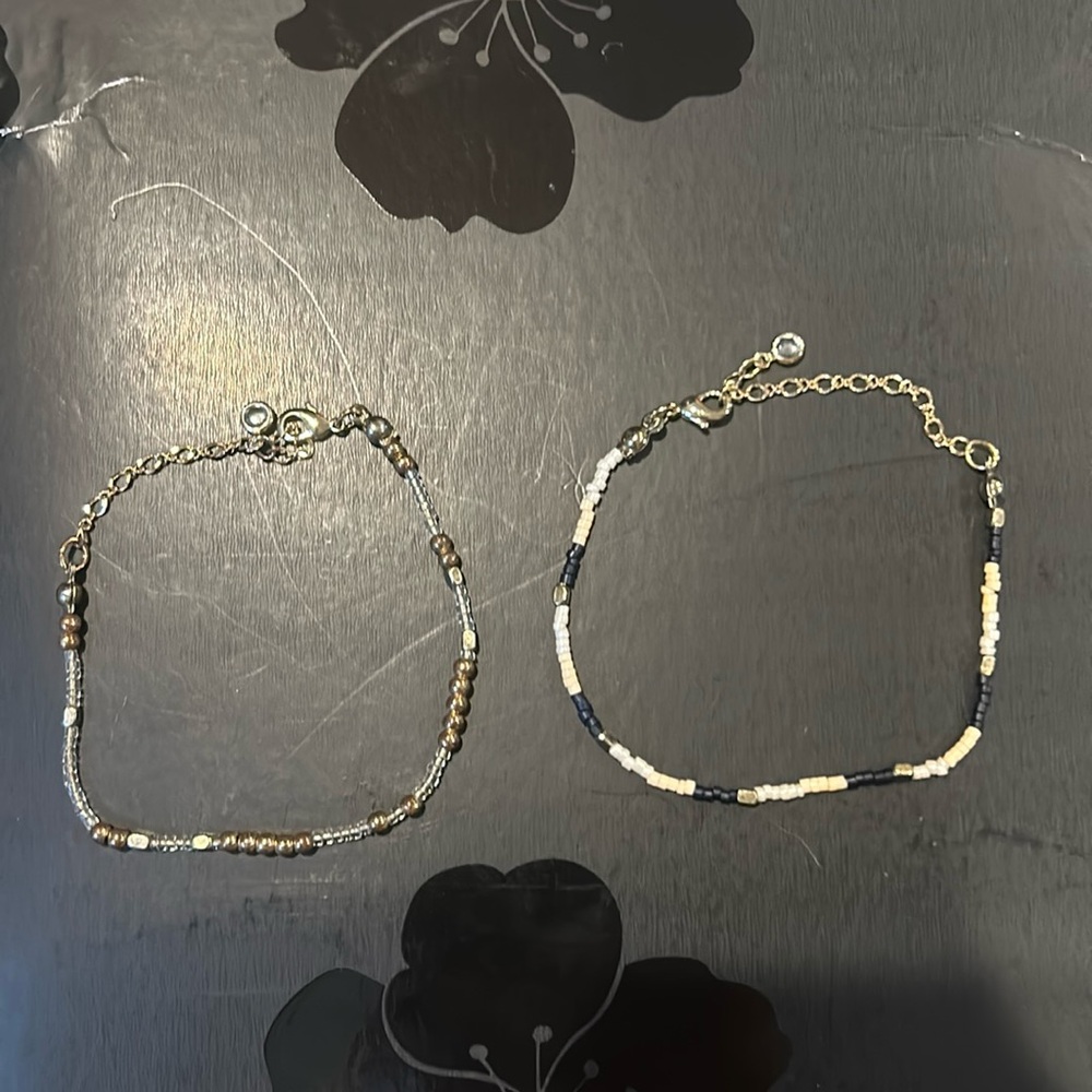 Gold themed cute bracelet pair